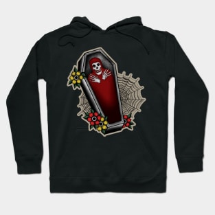 Crimson Ghost Coffin Hoodie